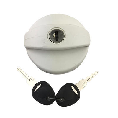 Watertankdop met slot wit