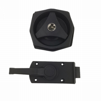 Deurslot 8 kant FF2 zwart links met slot