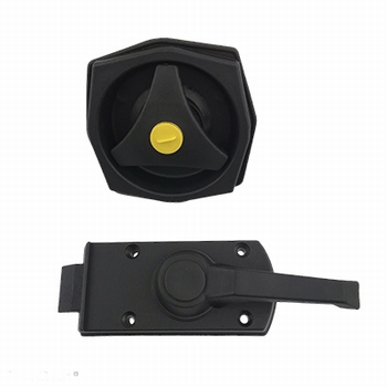 Deurslot 8 kant  FF2 zwart rechts met slot