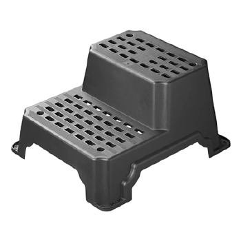 Trapje  2 trede kunststof breed