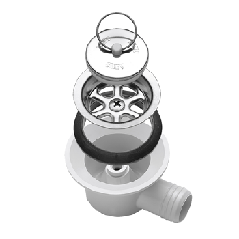 Afvoerplug Dometic haaks  Ø 37mm