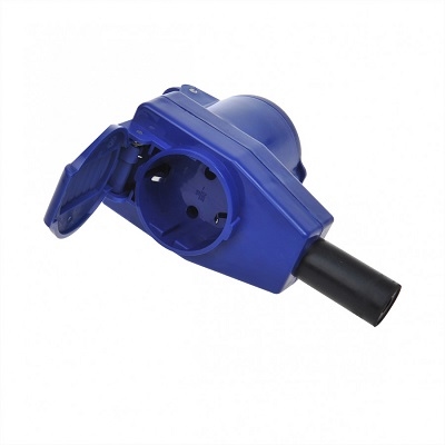 CEE kabel 3x1,5mm² (25 mtr) met doorvoer Schuko