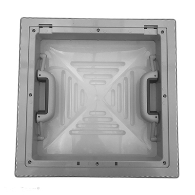 Dakluik MPK 40x40 grijs grote kap met hor en verduistering