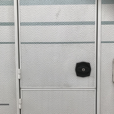 Deurslot 8 kant FF2 zwart links met slot