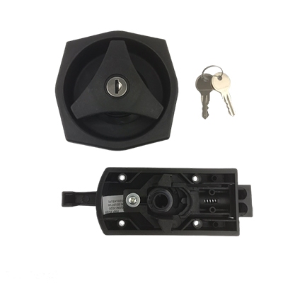 Fawo deurslot 8 kant  Links zwart met slot