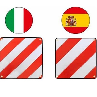 Markeringsbord dubbelzijdig Spanje/Italië
