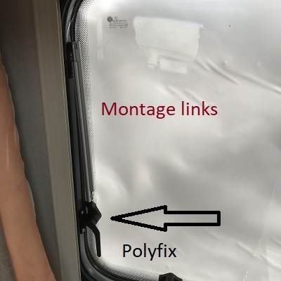Raamuitzetter klik links Polyfix 300 serie 20cm