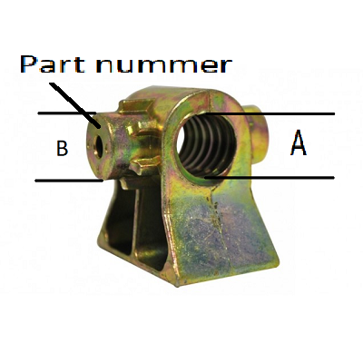 Spindelmoer M20 20mm uitdraaisteun caravan