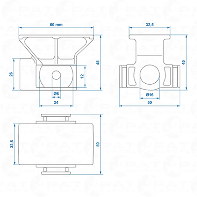 Spindelmoer M20 premium uitdraaisteun caravan