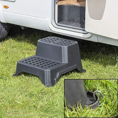 Trapje  2 trede kunststof breed