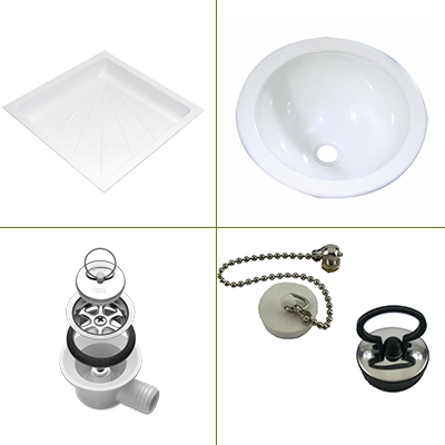 Was/douchebakken & onderdelen